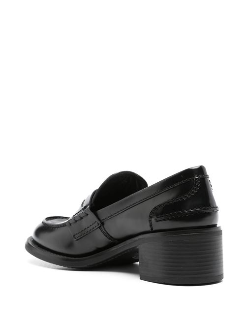 Black Leather Penny Loafers MIU MIU | 5D276EF-050055F0002